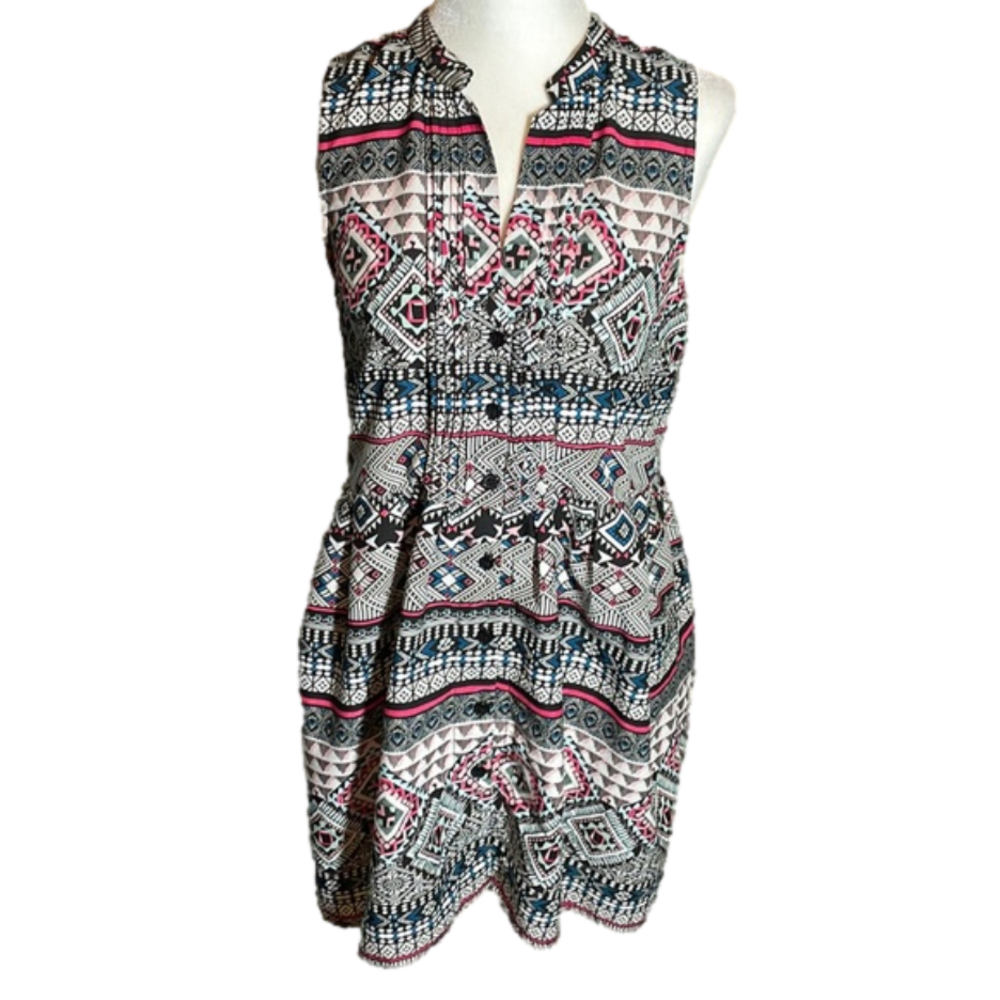 Two Of Us Maternity Sleeveless Button Front Blouse